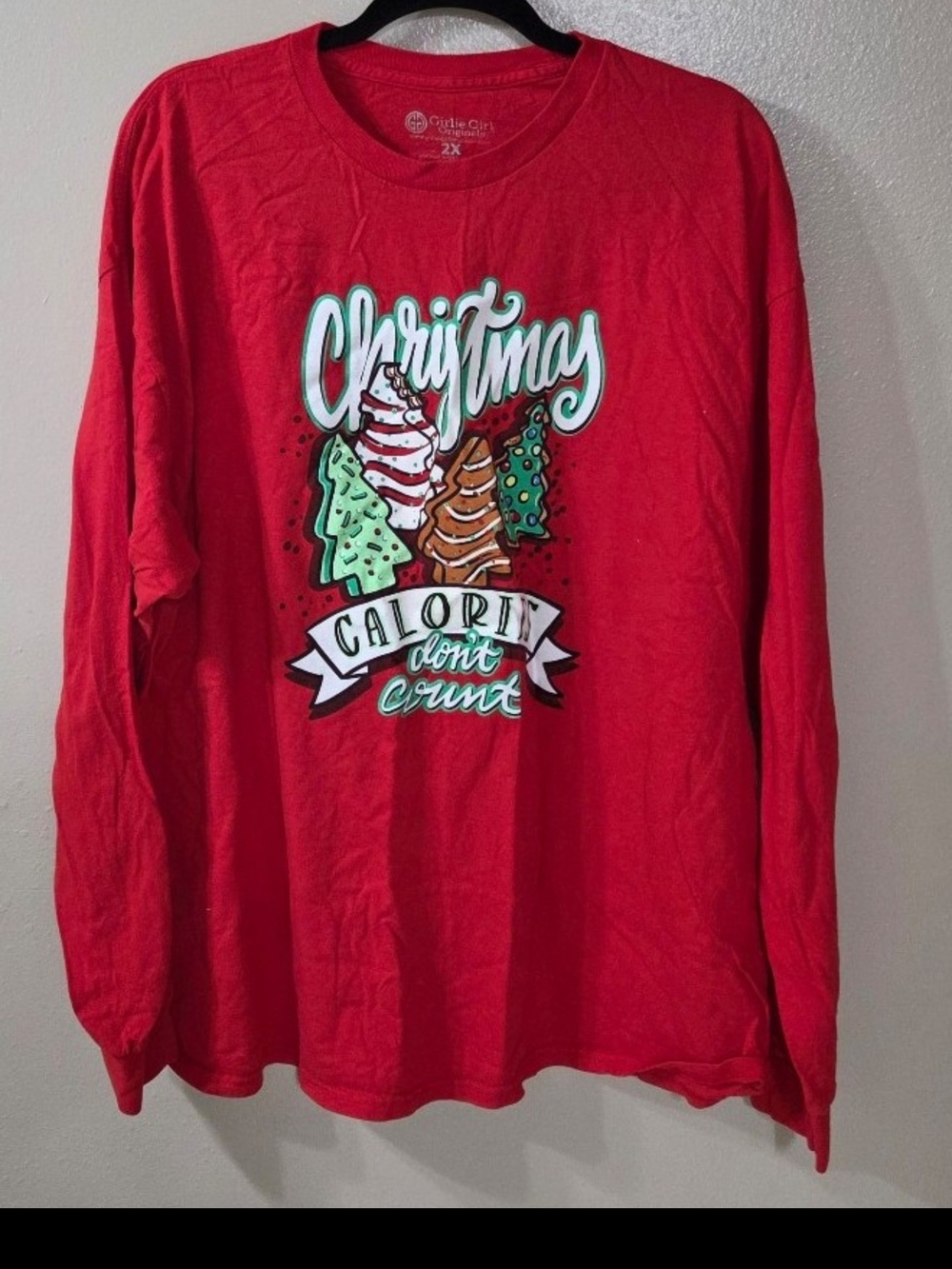 Girlie Girl Christmas Graphic Long Sleeve Tee